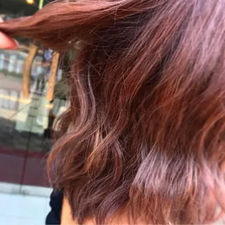 ミディアム カラー ヘアアレンジ 小國 綾かのヘアスタイル