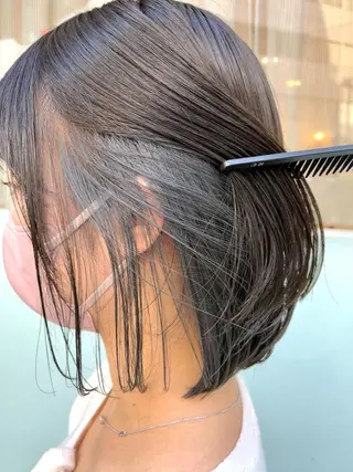 ミディアム カラー 尾崎隼大 レイヤー/韓国ヘアのヘアスタイル