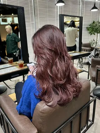 ロング カラー ブリーチ✨ハイライト 透明感カラー/アヤノのヘアスタイル