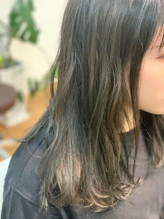 セミロング カラー 清光 泰之のヘアスタイル