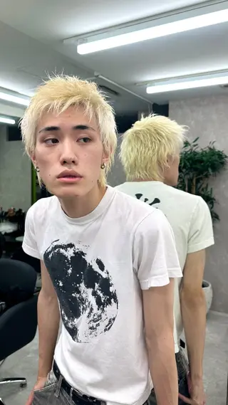 カラー メンズ 縮毛矯正/艶カラー /髪質改善/なんばのヘアスタイル