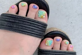 ショート ネイル -yuu-所属・Lino ﾟのネイルデザイン