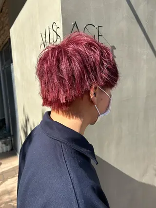 メンズ ブリーチ／ヘアセット 🪞🌙minamiのヘアスタイル