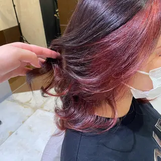 ミディアム カラー CIEL天六店 三上春のヘアスタイル
