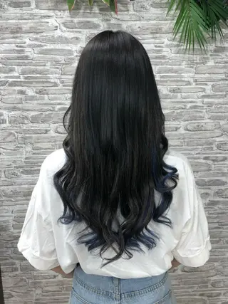 セミロング カラー 韓国ヘア🤍髪質改善 🇰🇷AKANEのヘアスタイル