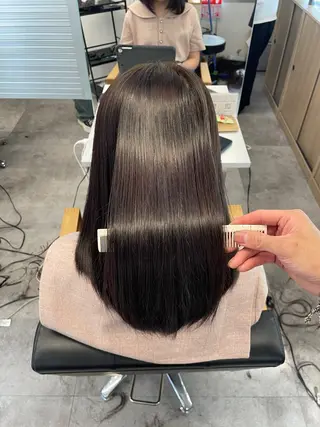 ロング king highlight&extensions梅田所属・髪質改善/似合わ せ/ダブルカラー盛田のヘアスタイル