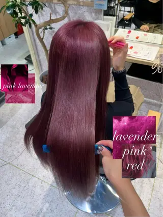 ロング カラー 髪質改善&艶カラー/ ほんだあみ (♡)のヘアスタイル