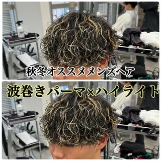 ショート カラー パーマ メンズ 🔥メンズパーマ特化 🔥店長中村雄樹のヘアスタイル