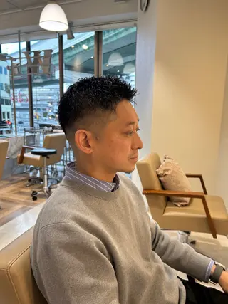 メンズ ヘアーメイクウィル野田阪神店所属・Yuu/レイヤー/ ハイライト/髪質改善のヘアスタイル