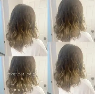 セミロング カラー パーマ ヘアアレンジ メンズ キッズ RIYA❤︎ Aujuaソムリエのヘアスタイル