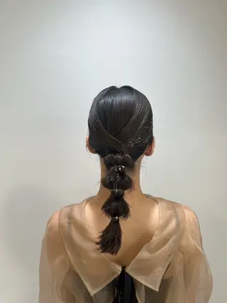 セミロング ブリーチカラー特化 美容師/𝕐𝕌𝕀のヘアスタイル