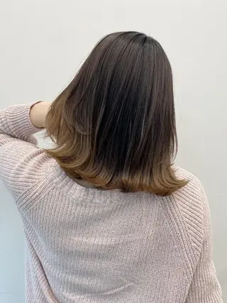 ミディアム カラー 【公式】amble luxe 中野のヘアスタイル