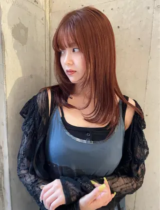 セミロング sano rikitoのヘアスタイル