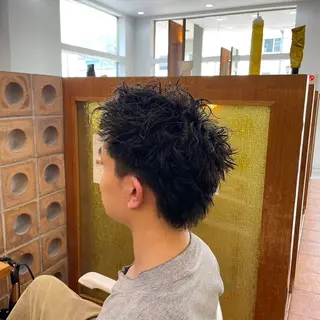 ショート カラー パーマ ヘアアレンジ メンズ メンズスタイル 完全再現/仁翔のヘアスタイル