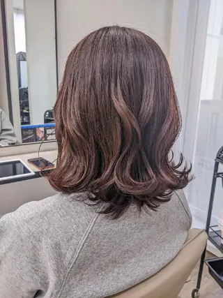 ミディアム カラー パーマ ヘアアレンジ 🌼 AIKO🌼のヘアスタイル