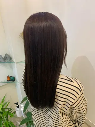 カラー ブリーチしない暖色 カラー🥀杉 優菜のヘアスタイル