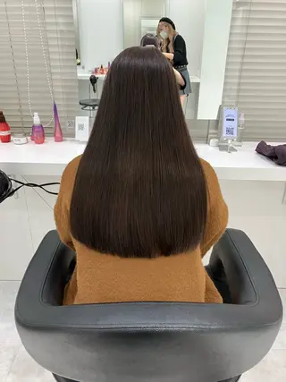 ロング カラー ヘアアレンジ 🫧透明感ラベンダー 似合わせ🫧あい🫧のヘアスタイル