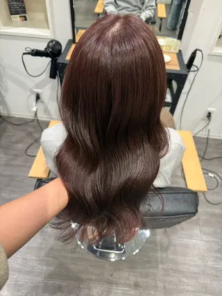 ミディアム カラー 上田 紗也のヘアスタイル