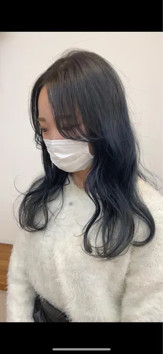 ミディアム 仙台ブリーチカラー デザインカラーあすかのヘアスタイル