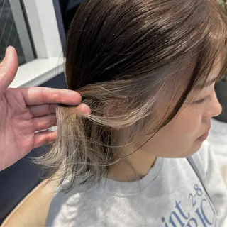 ミディアム カラー 吉田 新平のヘアスタイル