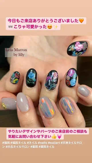 ネイル Lelis Marron所属・岸 侑李のネイルデザイン