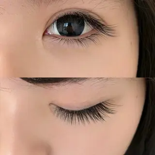 マツエク・マツパ S+アサクサ束感 外国人風パリジエンヌのマツエク・マツパデザイン