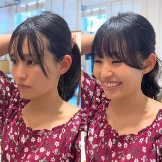 ミディアム レイヤー/顔まわり /亀戸錦糸町/なつきのヘアスタイル