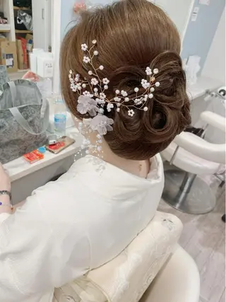 ロング ヘアアレンジ セットサロン      ラフテル所属・大阪/ヘアアレンジ /似合わせset💐のヘアスタイル