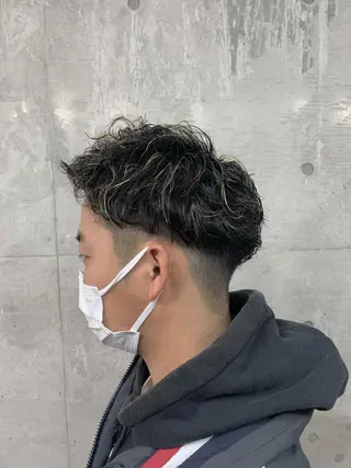 ショート カラー パーマ メンズ クセを最大限に活かす メンズパーマ奈良大祐のヘアスタイル