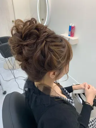 ロング ヘアアレンジ lien natsukiのヘアスタイル