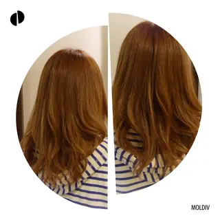 ミディアム セミロング カラー ✨縮毛矯正✨髪質改善 ナカシマ ユミのヘアスタイル