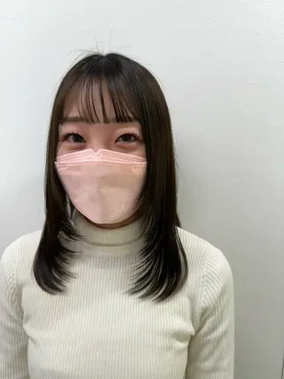 セミロング 髪質改善/縮毛/トリ ートメント/平野広大のヘアスタイル