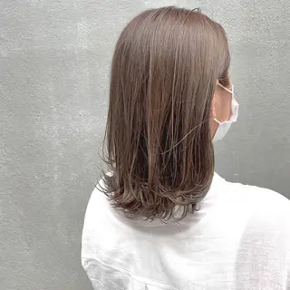 ミディアム カラー ヘアアレンジ tane.所属・【ダメージレス施術】 【透明感】北村 拓也のヘアスタイル
