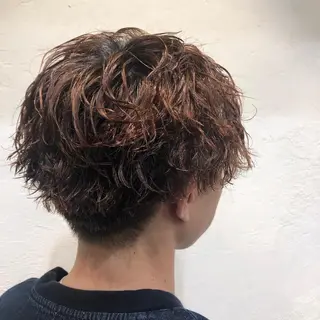 パーマ メンズ 波巻きスパイラル/ メンズパーマ/ゆうひのヘアスタイル