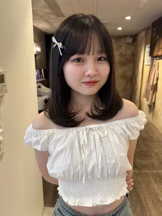 ミディアム カラー lot Karen /透明感カラーのヘアスタイル