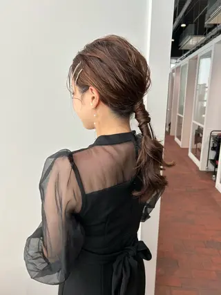 セミロング ヘアアレンジ CURIO/南船場 /RIN💈🍎のヘアスタイル