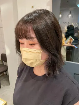 ミディアム カラー soto.所属・ショートカット♡ 石川優奈のヘアスタイル