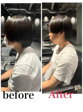 ショート 川畑 大地/波巻きパーマのヘアスタイル