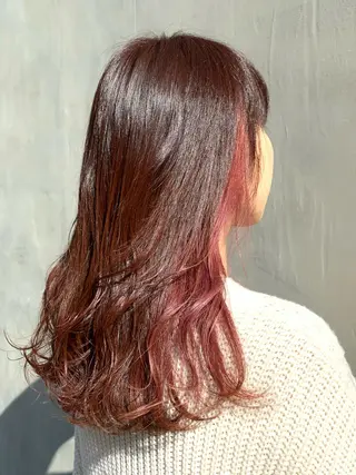 セミロング 田丸 なつみのヘアスタイル