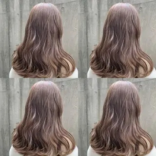 セミロング カラー ヘアアレンジ 💎yuto💎 ハイトーン/韓国ヘアのヘアスタイル