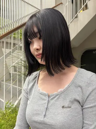 ミディアム カラー 🟠艶ブリーチ/ エクステ🟠りりのヘアスタイル