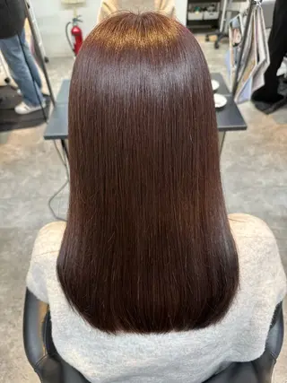 セミロング カラー ✂️無料カットモデル ✂️佐々木悠月のヘアスタイル