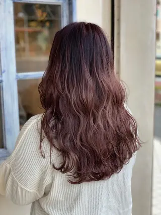 ロング カラー 森 早希絵のヘアスタイル