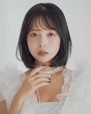 ミディアム カラー ヘアアレンジ loe treatment salon 博多店所属・🪽透明感カラー🪽 loe五十嵐のヘアスタイル