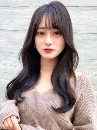 セミロング カラー 韓国ヘア🤍顔周り/ 髪質改善✨/林遼一郎のヘアスタイル