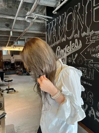 ロング カラー the OSCAR所属・韓国ヘアスタイリスト Harukaのヘアスタイル