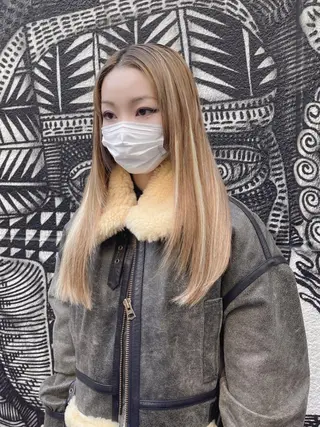 ロング カラー ヘアアレンジ haco+所属・🌈派手髪エクステ ブレイズ🌈ひろとのヘアスタイル