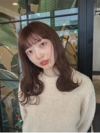 ロング カラー ヘアアレンジ ベージュカラー🧸/ 松崎/東区/田中理沙のヘアスタイル