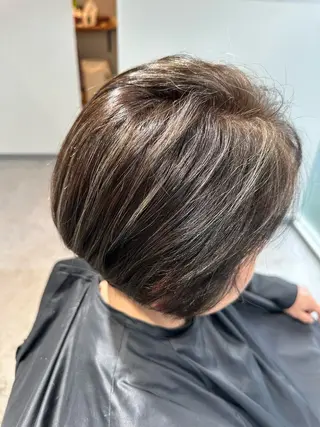 ショート カラー 脱白髪染め❕白髪 ぼかし特化🌟ヨコタのヘアスタイル