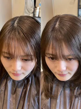 パーマ 髪質改善/暗髪カラー ヘアアレンジ/スミレのヘアスタイル